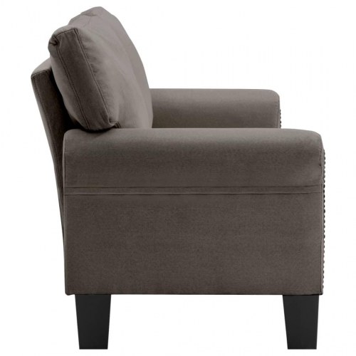 2-personers sofa stof gråbrun