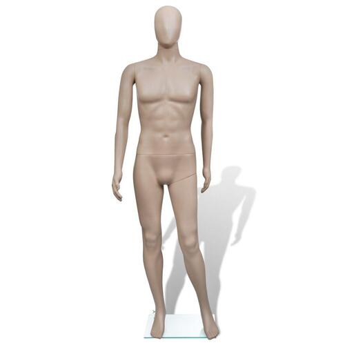Mannequin mand med rundt hoved