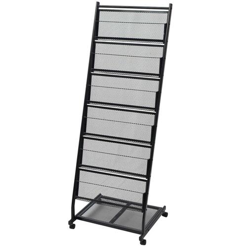Magasinholder 47,5 x 43 x 133 cm sort A4