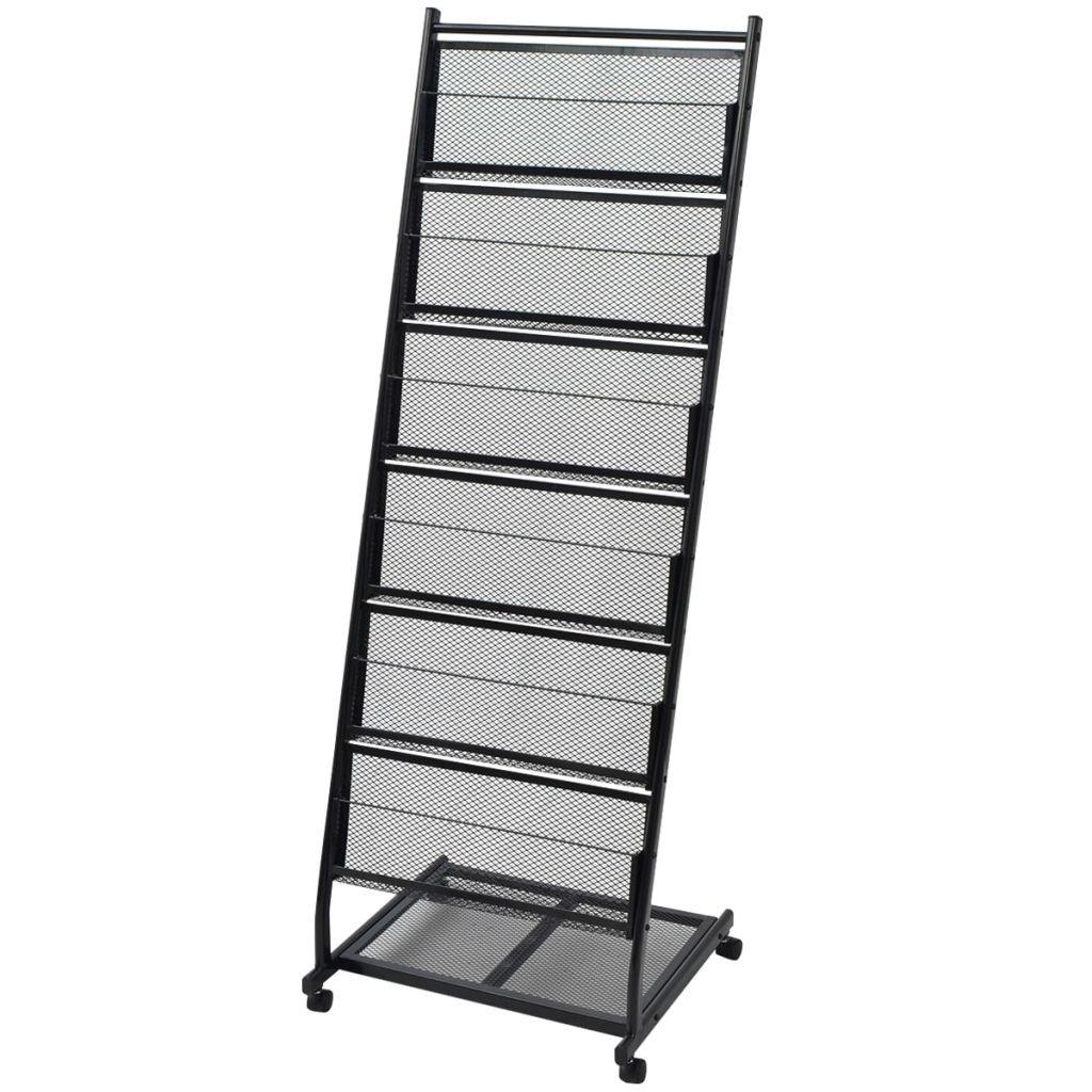 Magasinholder 47,5 x 43 x 133 cm sort A4
