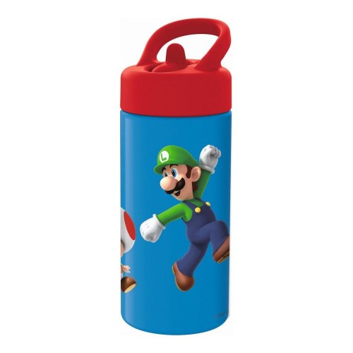 Super Mario vandflaske - rød/blå, 410 ml