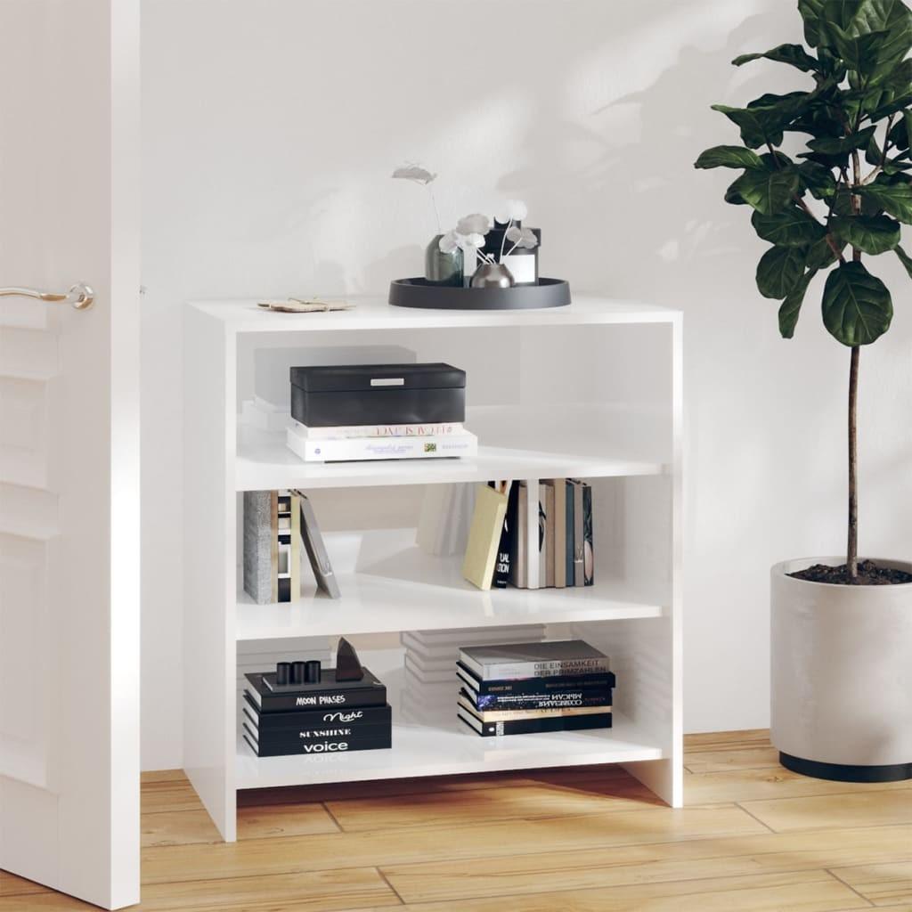 Skænk 70x40,5x75 cm konstrueret træ hvid højglans