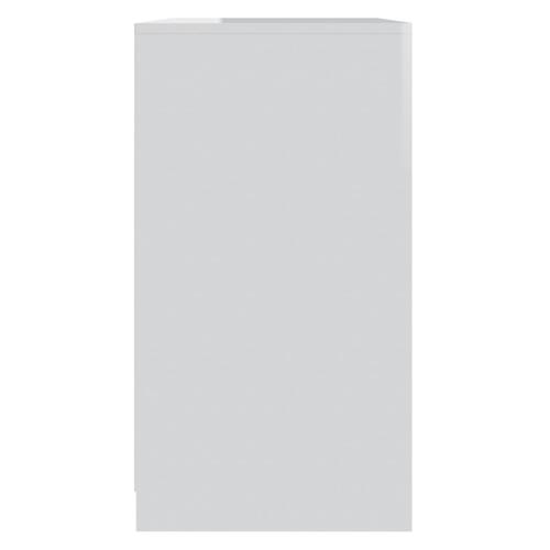 Skænk 70x40,5x75 cm konstrueret træ hvid højglans