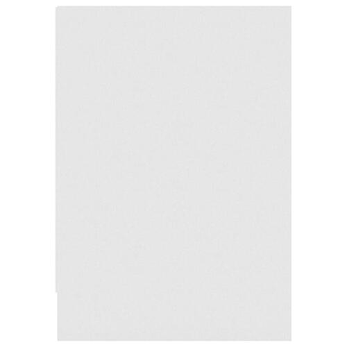 Tv-bord 146,5x35x50 cm konstrueret træ hvid højglans