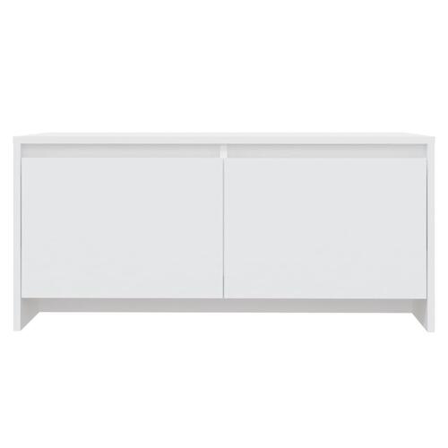 Sofabord 90x50x41,5 cm konstrueret træ hvid