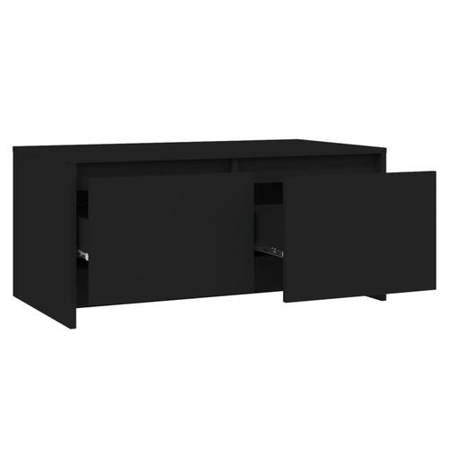 Sofabord 90x50x41,5 cm konstrueret træ sort