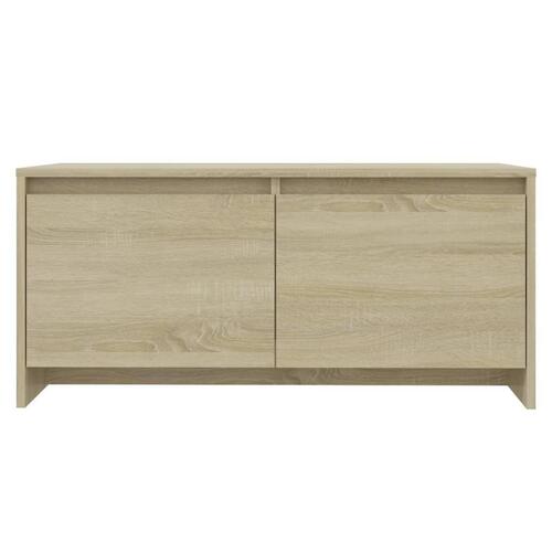 Sofabord 90x50x41,5 cm konstrueret træ sonoma-eg