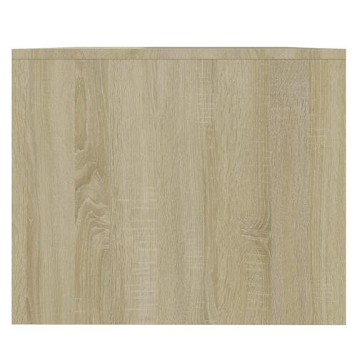 Sofabord 90x50x41,5 cm konstrueret træ sonoma-eg
