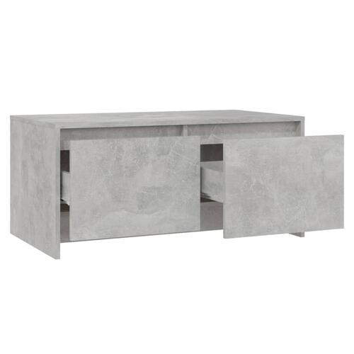 Sofabord 90x50x41,5 cm konstrueret træ betongrå