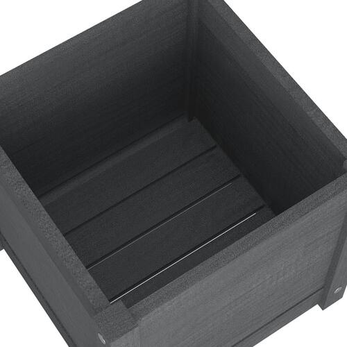 Plantekasse 40x40x40 cm massivt fyrretræ grå
