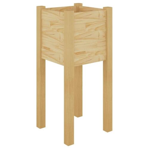 Plantekasse 31x31x70 cm massivt fyrretræ