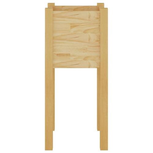 Plantekasser 2 stk. 31x31x70 cm massivt fyrretræ