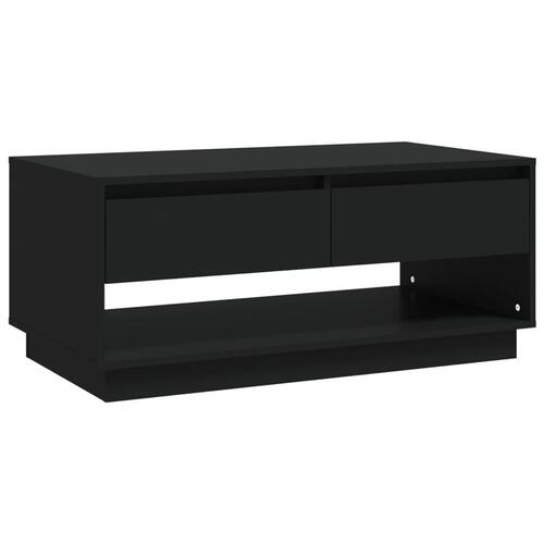 Sofabord 102,5x55x44 cm konstrueret træ sort