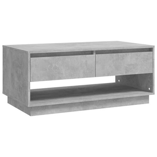 Sofabord 102,5x55x44 cm konstrueret træ betongrå