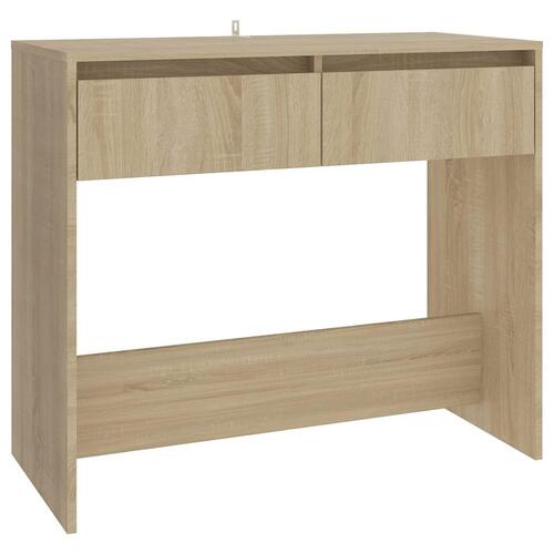 Konsolbord 89x41x76,5 cm stål sonoma-eg