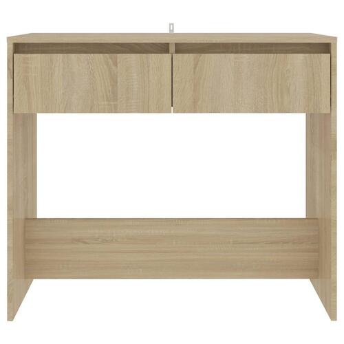 Konsolbord 89x41x76,5 cm stål sonoma-eg