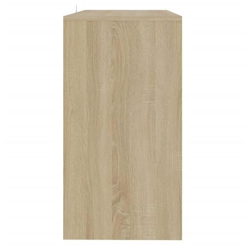 Konsolbord 89x41x76,5 cm stål sonoma-eg