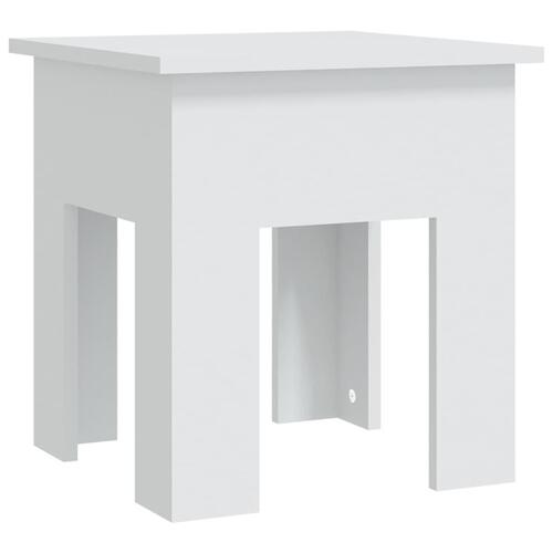 Sofabord 40x40x42 cm spånplade hvid