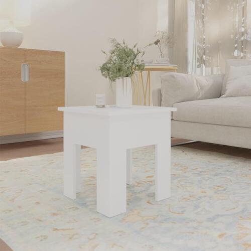 Sofabord 40x40x42 cm spånplade hvid