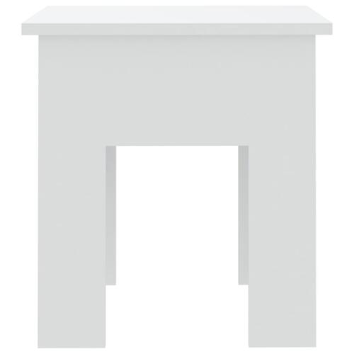 Sofabord 40x40x42 cm spånplade hvid