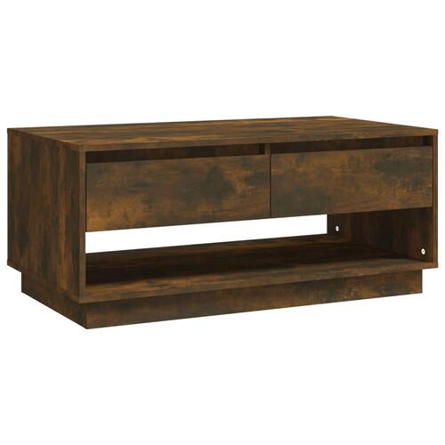 Sofabord 102,5x55x44 cm konstrueret træ røget egetræsfarve
