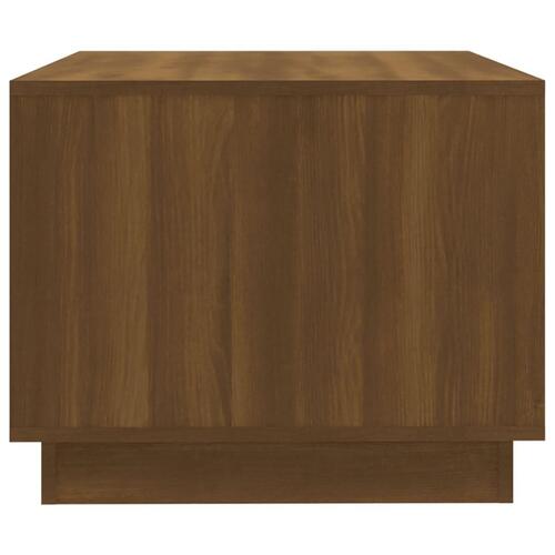 Sofabord 102,5x55x44 cm konstrueret træ brun egetræ