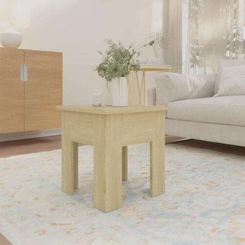 Sofabord 40x40x42 cm spånplade sonoma-eg