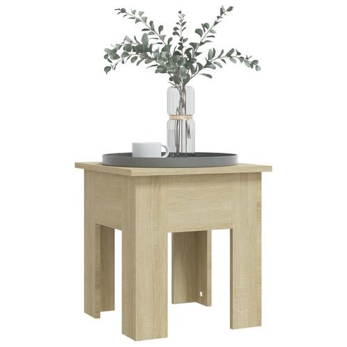 Sofabord 40x40x42 cm spånplade sonoma-eg