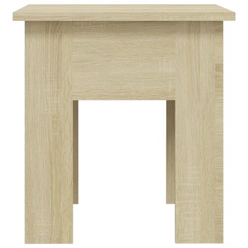 Sofabord 40x40x42 cm spånplade sonoma-eg