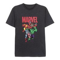 Kortærmet T-shirt til Mænd Marvel Grå Mørkegrå Voksne L