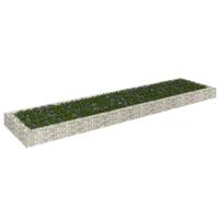 Gabion-højbed 400x100x20 cm galvaniseret stål