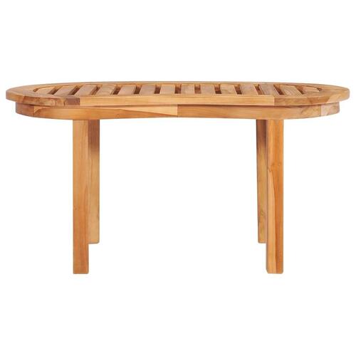 Sofabord 90 x 50 x 45 cm massivt teaktræ