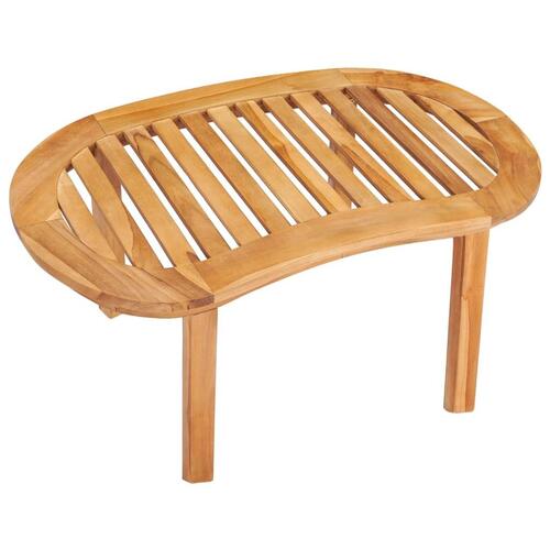 Sofabord 90 x 50 x 45 cm massivt teaktræ