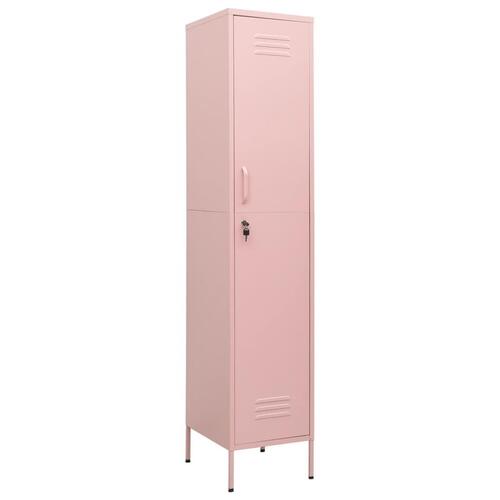 Skab 35x46x180 cm stål pink