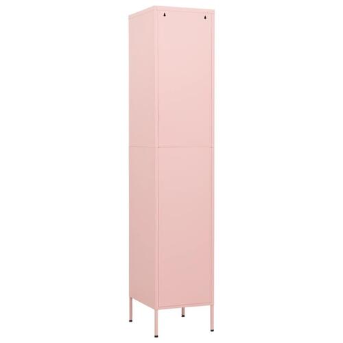 Skab 35x46x180 cm stål pink