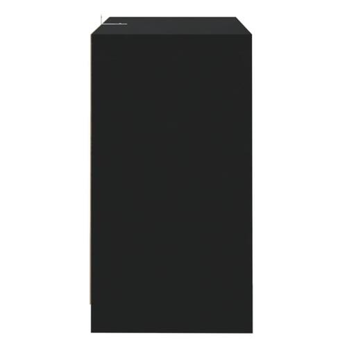 Skænk 70x41x75 cm konstrueret træ sort
