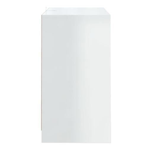 Skænk 70x41x75 cm konstrueret træ hvid højglans