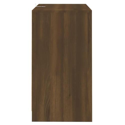 Skænk 70x41x75 cm konstrueret træ brun egetræsfarve