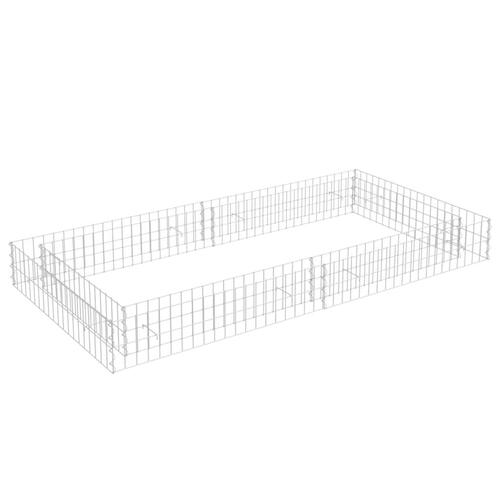 Gabion-højbed 200x100x20 cm galvaniseret stål
