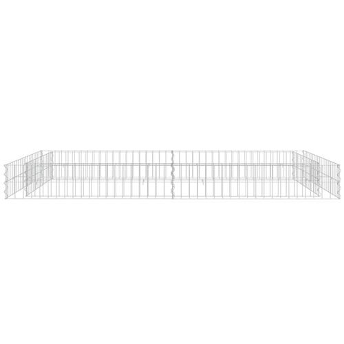 Gabion-højbed 200x100x20 cm galvaniseret stål