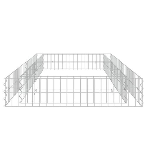 Gabion-højbed 200x100x20 cm galvaniseret stål