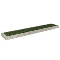 Gabion-højbed 500x100x20 cm galvaniseret stål