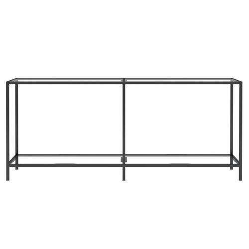 Konsolbord 180x35x75,5 cm hærdet glas transparent