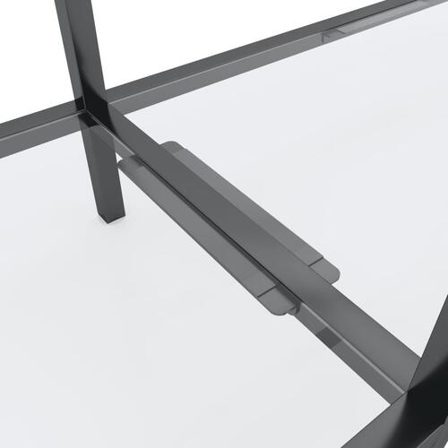 Konsolbord 200x35x75,5 cm hærdet glas transparent
