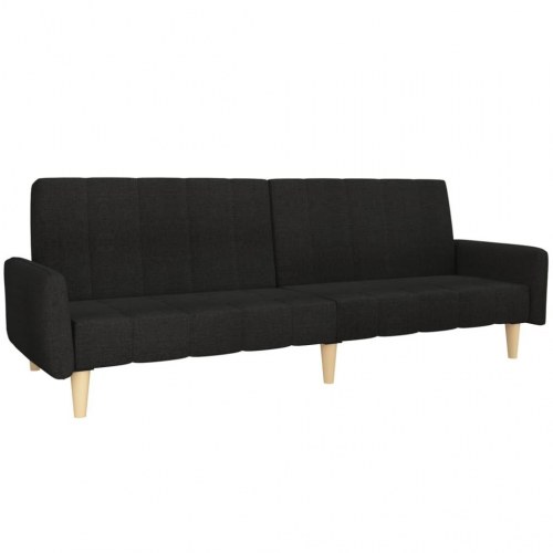 2-personers sovesofa stof sort