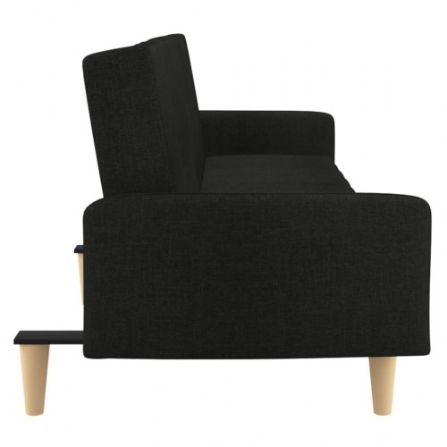 2-personers sovesofa stof sort