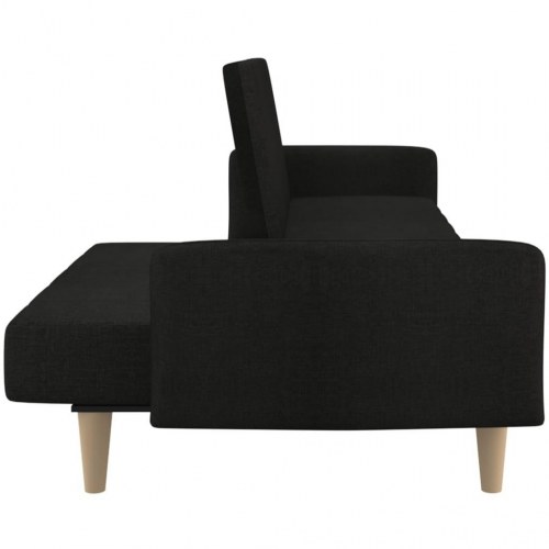 2-personers sovesofa stof sort