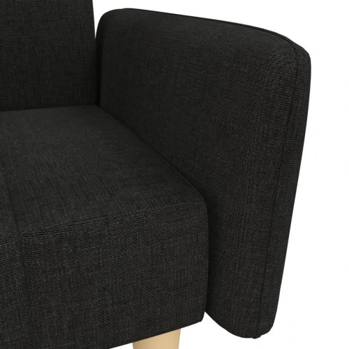 2-personers sovesofa stof sort