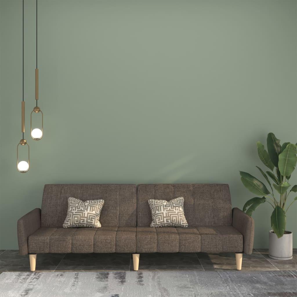2-personers sovesofa stof brun