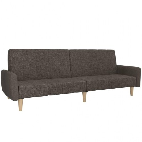 2-personers sovesofa stof brun